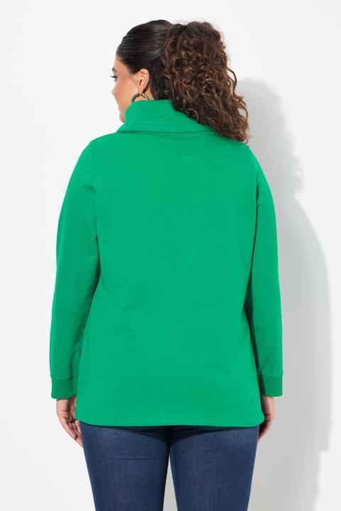 Produktbild Ulla Popken Sweatshirt, Classic Fit, HELLO, Stehkragen (46, 48)