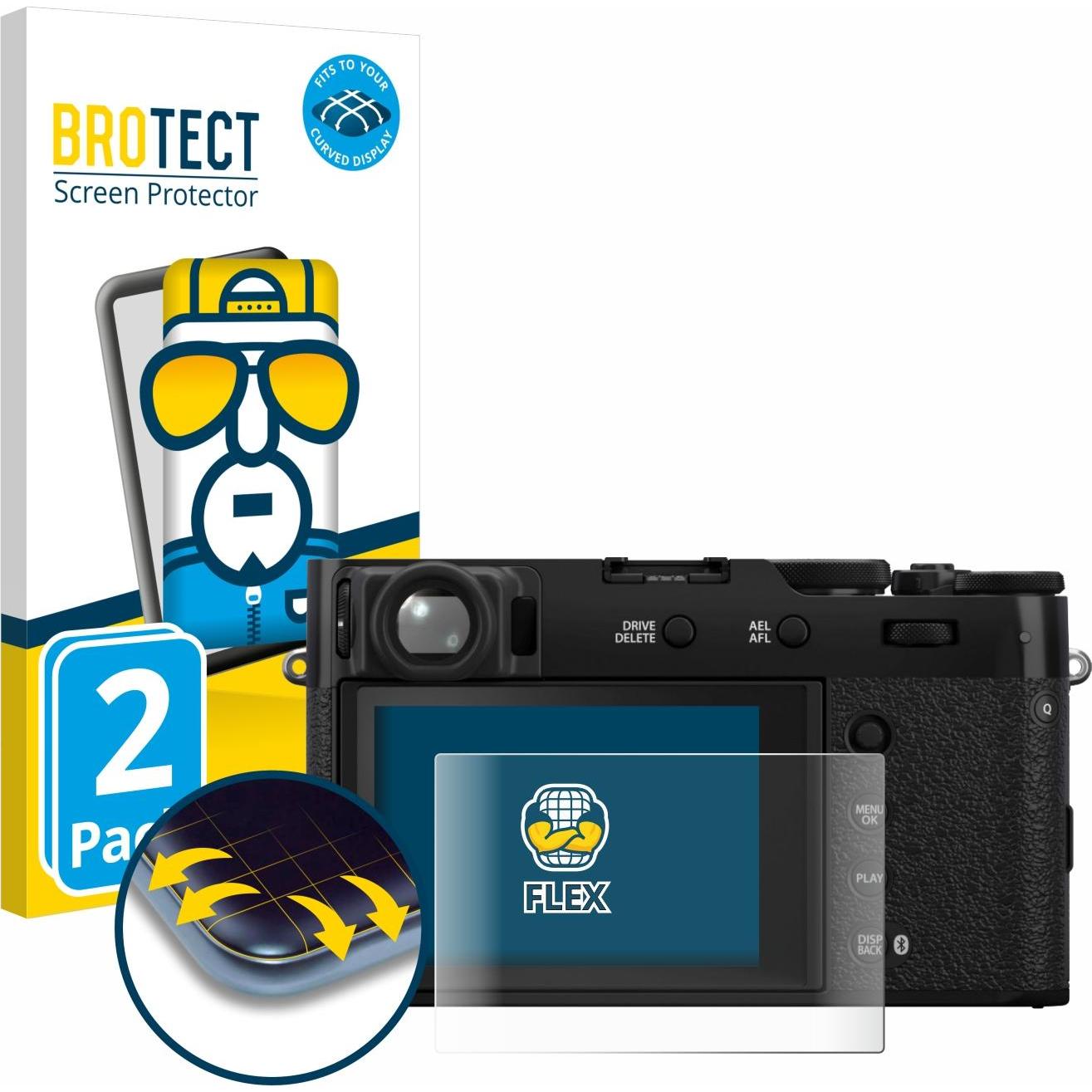 BROTECT Full-Screen Displayschutz (Displayschutz, X100VI), Kameraschutz, Transparent