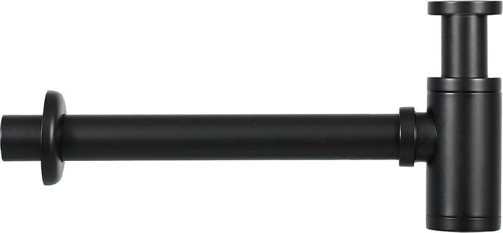 Produktbild Differnz Ravo Fonteinset - Wasbak Keramiek - Wit - Gebogen Kraan - Mat Zwart - Standaard Greep - 38.5 x 18.5 (185 mm, 385 mm)