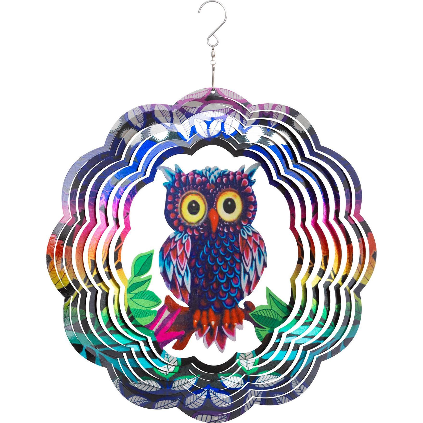 Invento, Aussendekoration, Windspiel Metall Flashy Owl