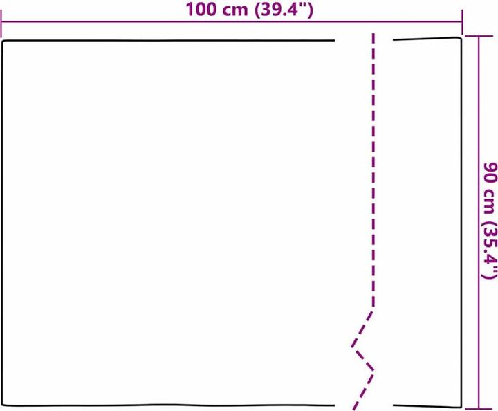 Actual product image vidaXL Spiegelfolie (90 x 100 cm)