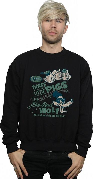 Immagine prodotto Disney Three Little Pigs Who's Afraid Of The Big Bad Wolf Felpa Uomo (4XL)