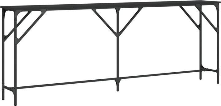 vidaXL Konsolentisch Schwarz 200x29x75 cm Holzwerkstoff,Farbe