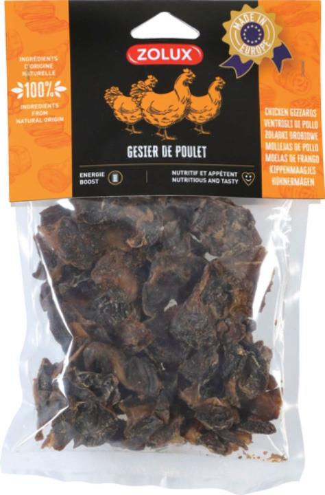 Actual product image Zolux Chicken Gizzards - Dog treat - 150g (Adult, 150 g)