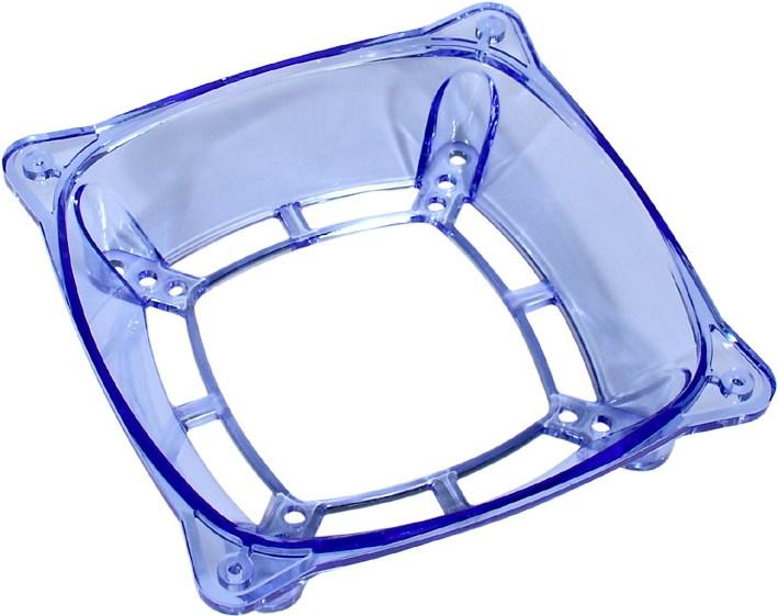 Produktbild InLine Fan-Adapter 120mm auf 70/80/92mm transparent/blue