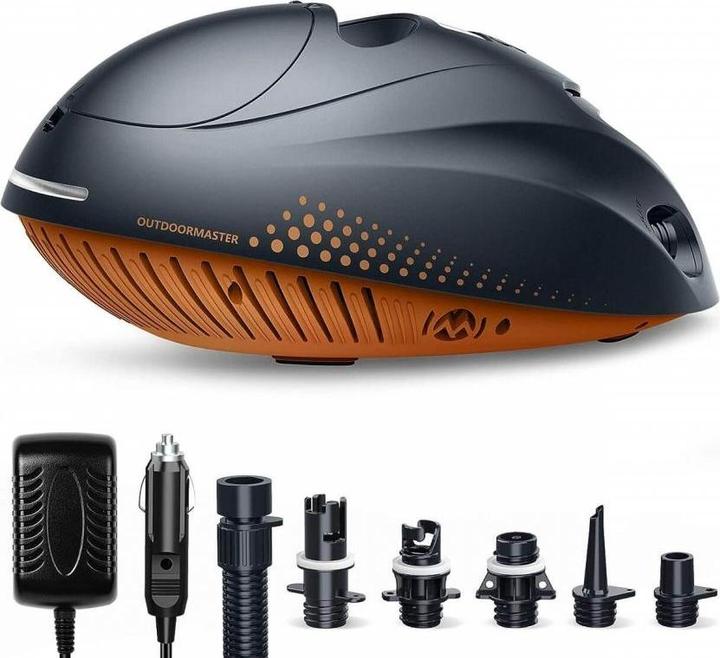 Actual product image Outdoor Master The Whale 6000mAh Sup Pump Electric Battery, 16PSI Rechargeable SUP Air Pump, 12V