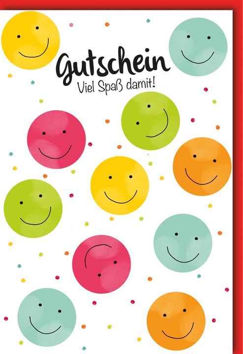 Produktbild Braun + Company Gutscheinkarte lustige Smilies