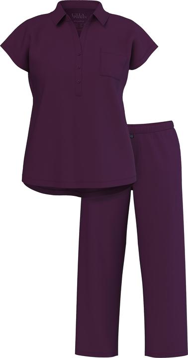 Produktbild Ulla Popken Pyjama, oversized, Zweiteiler, Hemdkragen, Halbarm (50, 52)