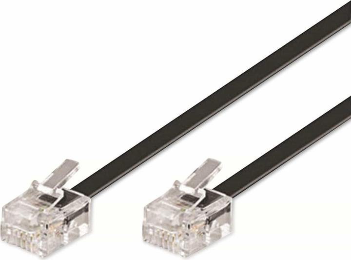 Produktbild Goobay Modularanschlusskabel, Schwarz, 10 m