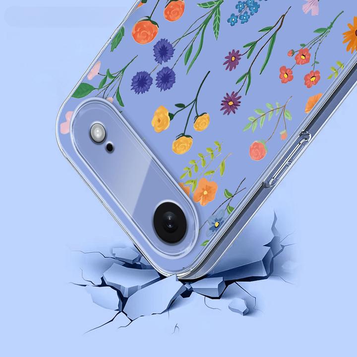 Immagine prodotto Cover-Discount iPhone 17 Air - Silikon Gummi Hülle Blumen (Apple iPhone 17 Pro)