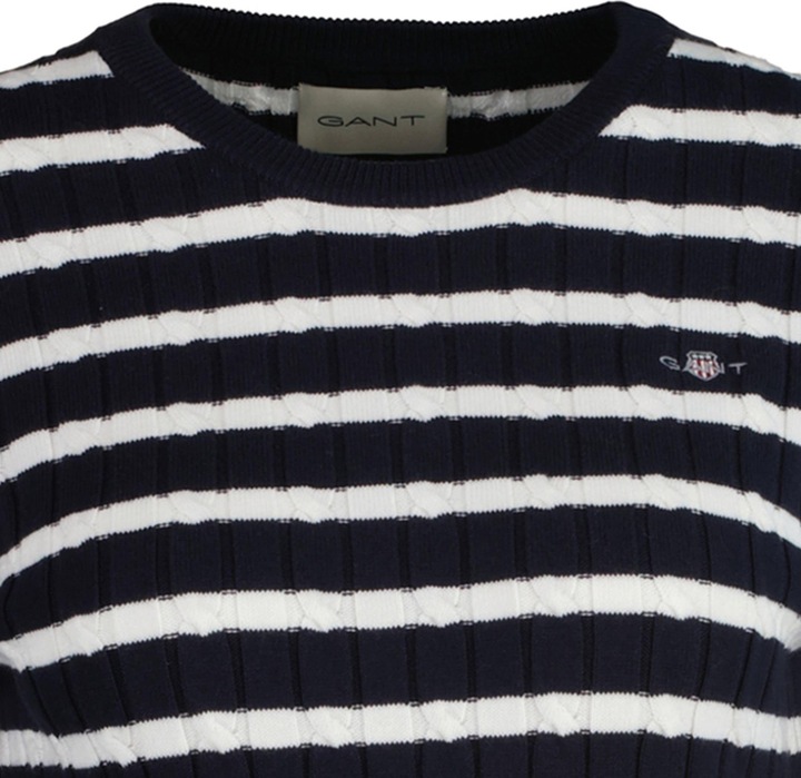 Immagine prodotto GANT Stretch Cotton Cable Stripe C-Neck (M)