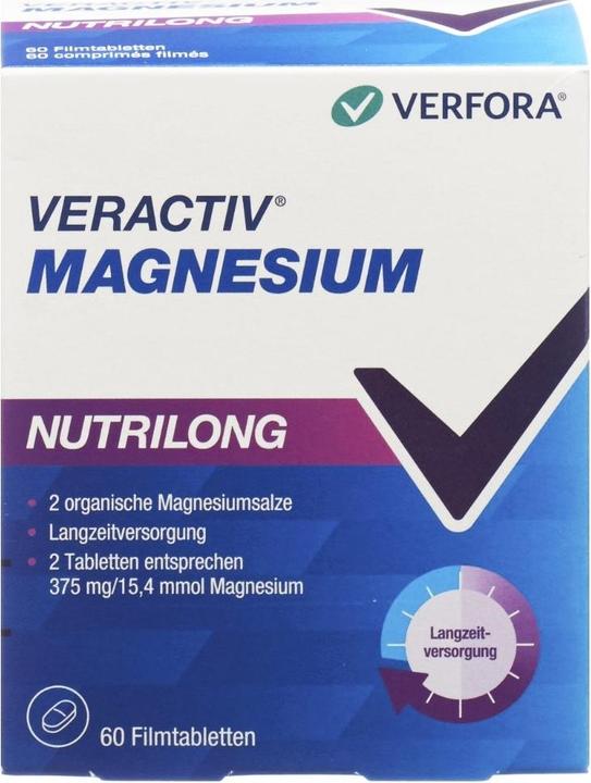 Actual product image Veractiv Magnesium Nutrilong (60 Piece, Pills, 117 g)