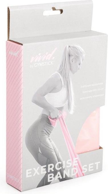 Actual product image Sko Band exercise set GYMSTICK Vivid line 3pcs (1.20 m, Strong, Medium, Easy)