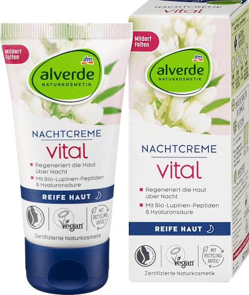 dm alverde Nachtcreme Vital Bio-Lupinen-Peptide (Nachtcreme)