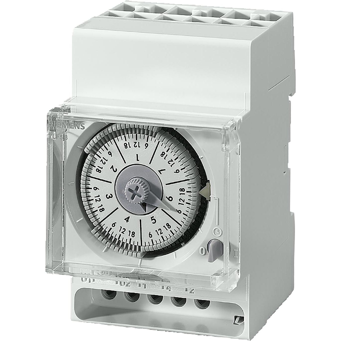 Siemens, Timer, SIEM 7LF5301-7 Interruttore orario al quarzo settimanale 1W, 230V/50-60Hz 3 TE