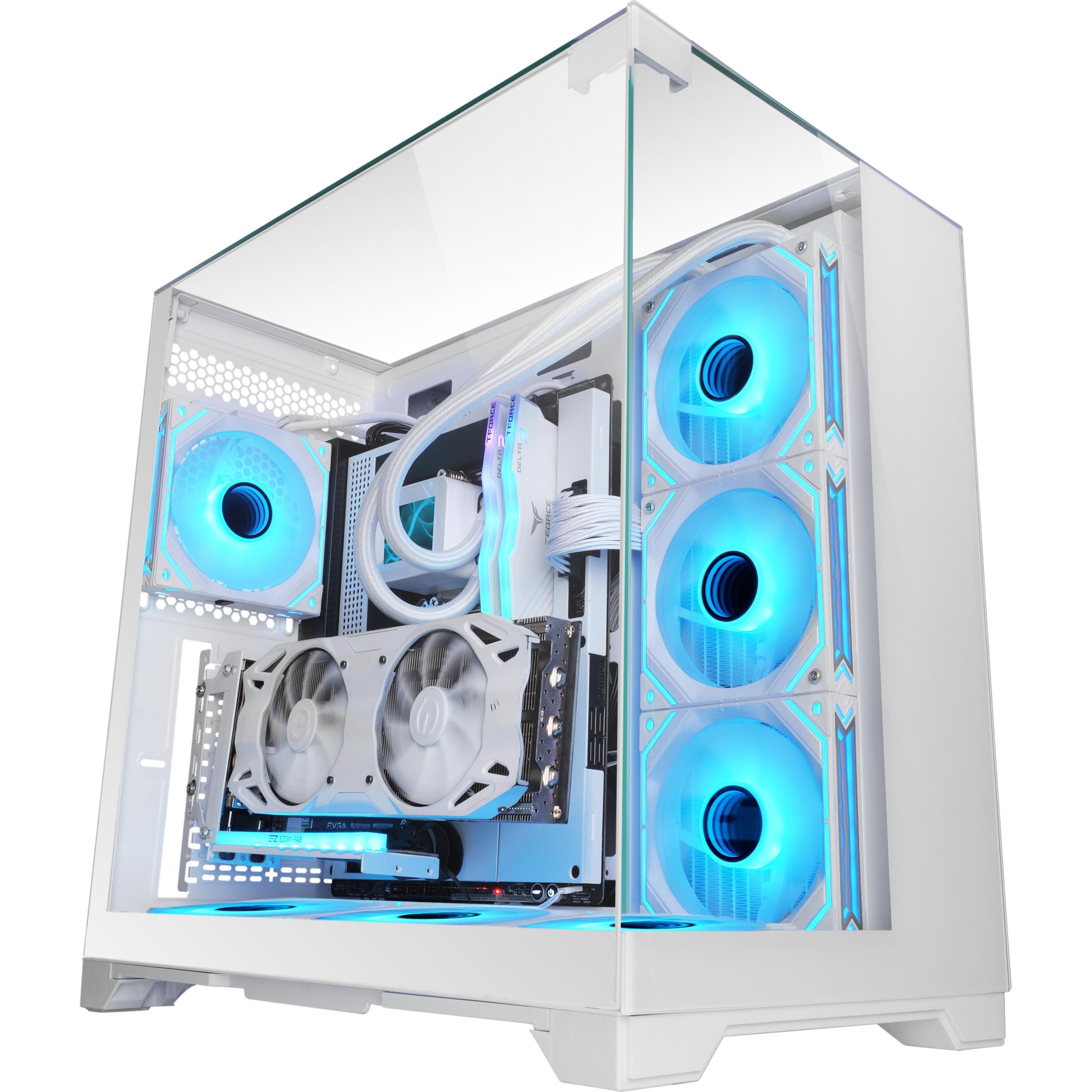 Mars Gaming Bianco Mcvisionw (Atx, Matx, Mini-Itx), Case Pc,
