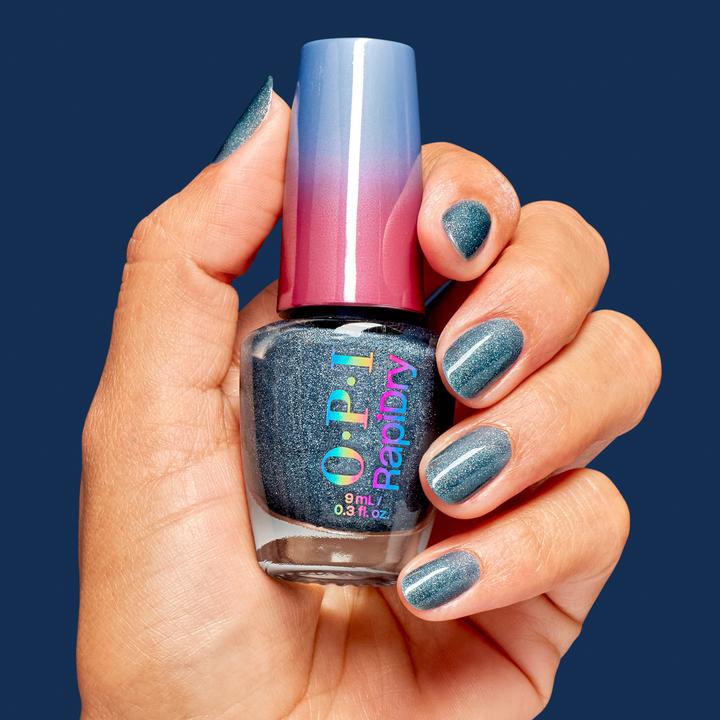 Actual product image OPI Rapidry Quick Lacquer All Dry (All Dry n' Mighty - Blue, Colour paint)
