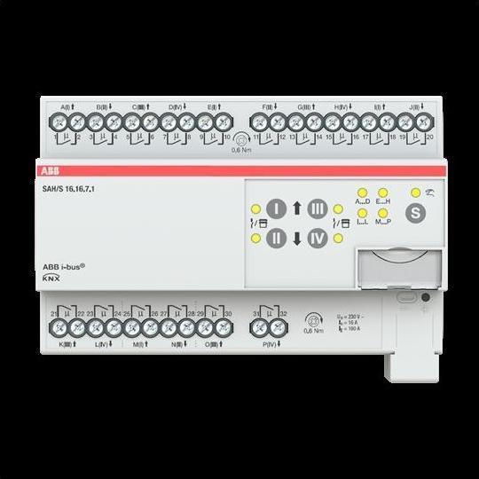 Produktbild ABB SAH/S16.16.7.1 Schalt-/Jalousieaktor, 16fach, 16 A, REG (Rolladenaktor)