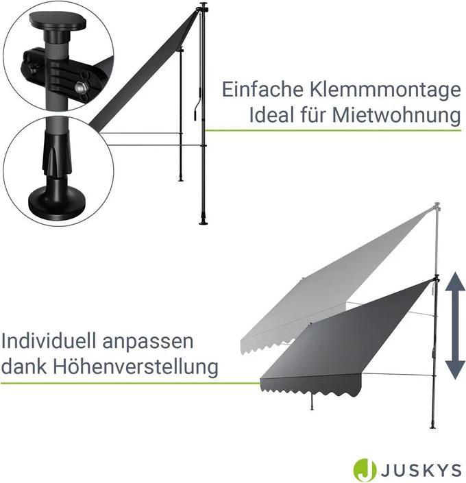 Actual product image Juskys Klemmmarkise Kapstadt (3.50 m)