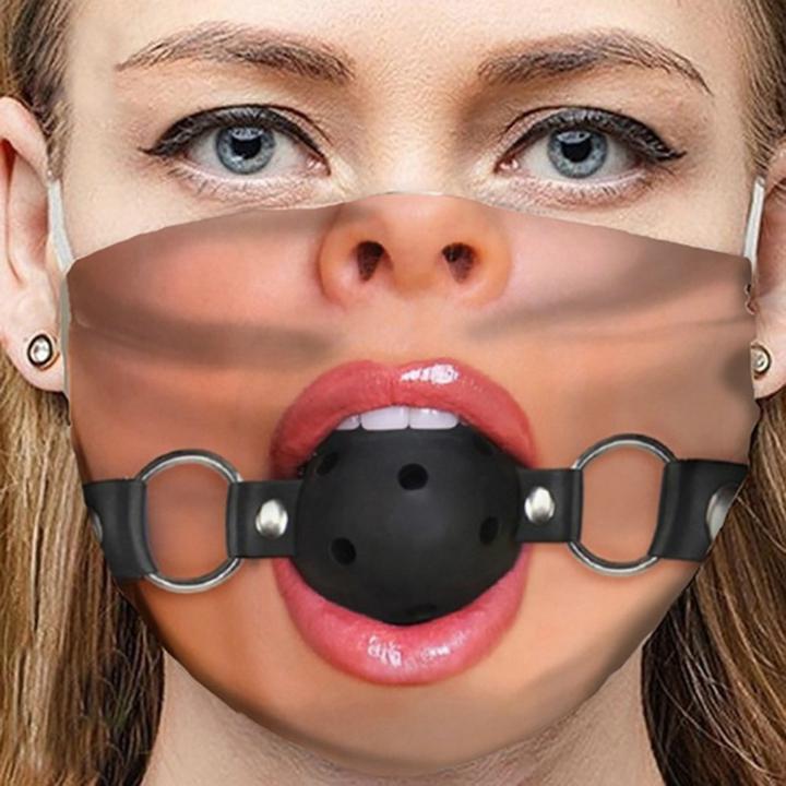 Image du produit Ueli Express Drôle de masque en tissu Masque facial avec impression Esclave