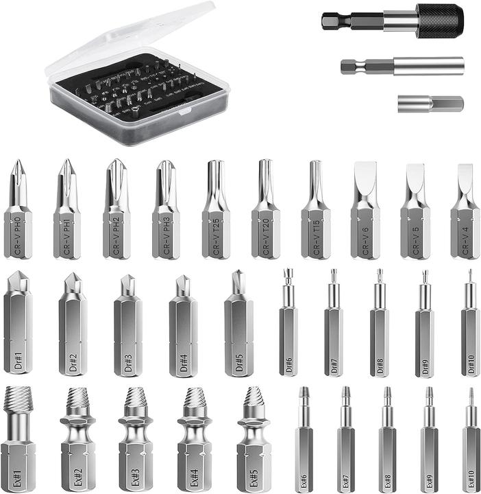 Actual product image Nuovoware 33-piece screw extractor set-