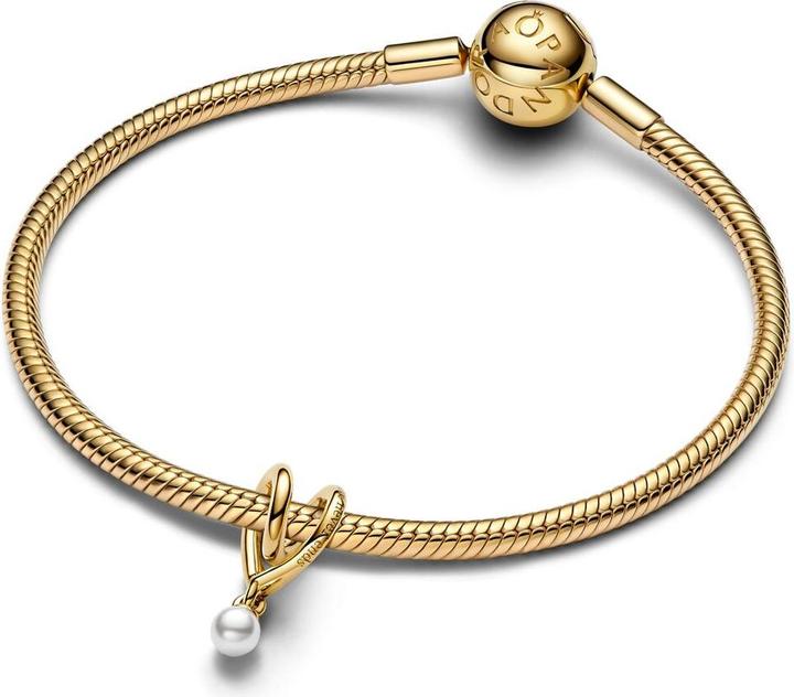 Image du produit Pandora Breloque en forme de coeur enveloppé (Plaqué or, Métal)