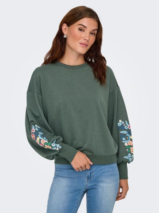 Immagine prodotto Only Vestibilità regolare Scollo rotondo Polsini a coste Spalla scesa Felpa Felpa (XS)