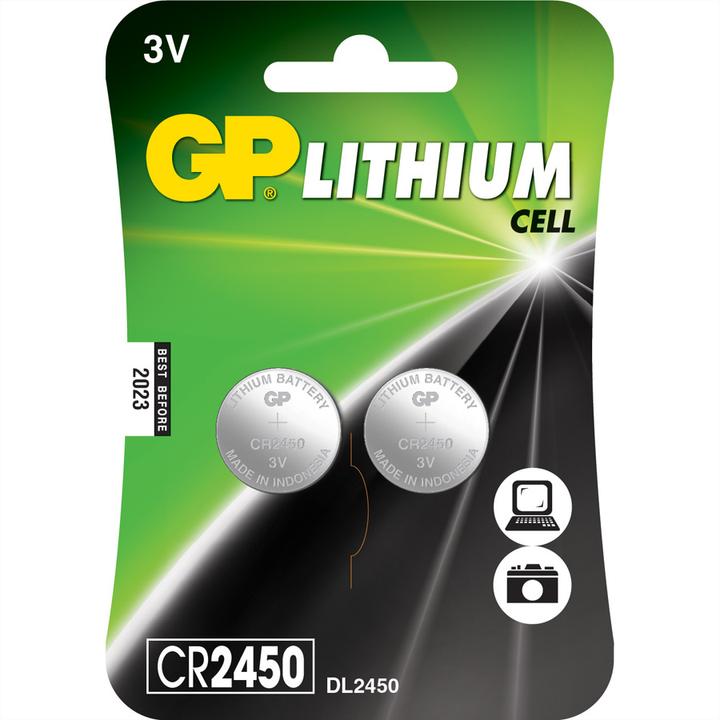 Immagine prodotto GP Batteries CR 2450 (2 pz., CR2450, 600 mAh)