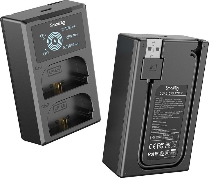 Immagine prodotto SmallRig Kit batteria e caricatore per fotocamera LP-E6NH 3821 (Accumulatore di carica elettrica)
