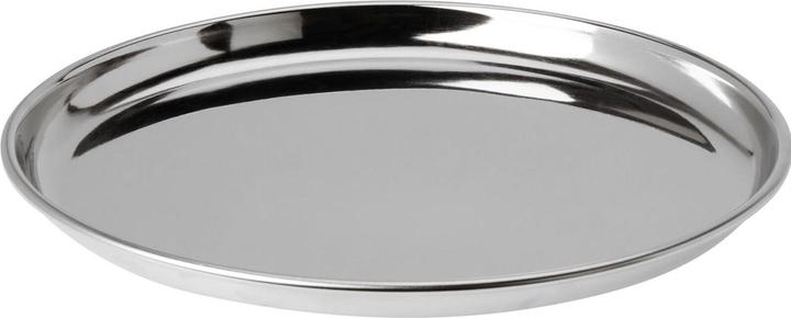 Koopman Glänzendes Serviertablett & Dekotablett aus Metall, Ø28 cm