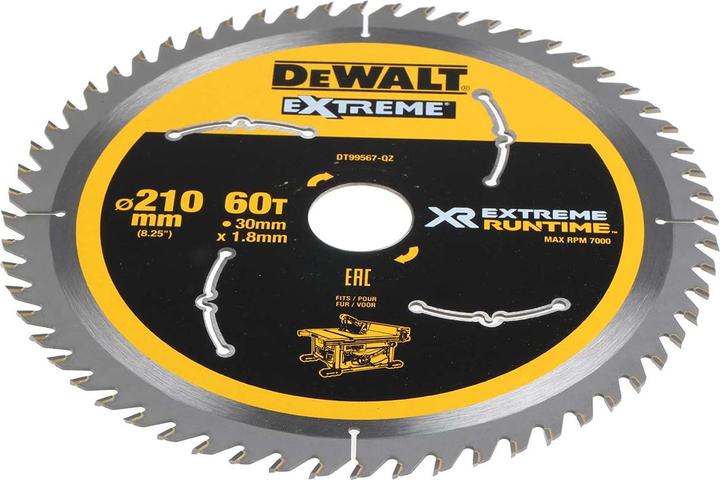 Actual product image DeWalt Xtreme Runtime 210mm x 30mm 60T CSB