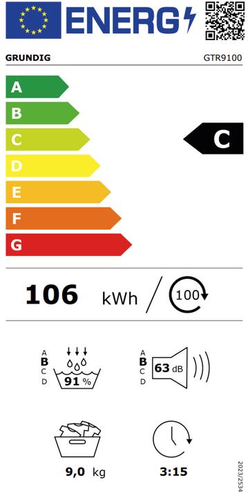 Produktbild Grundig GTR9100 (9 kg)