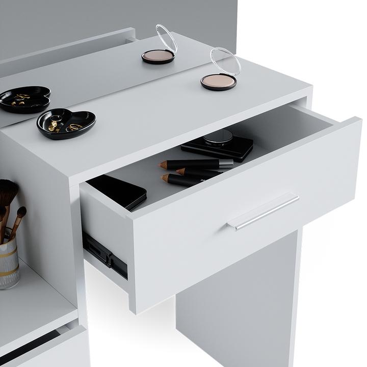 Image du produit Vicco Conrada avec tabouret et éclairage (80 x 36 x 132 cm)