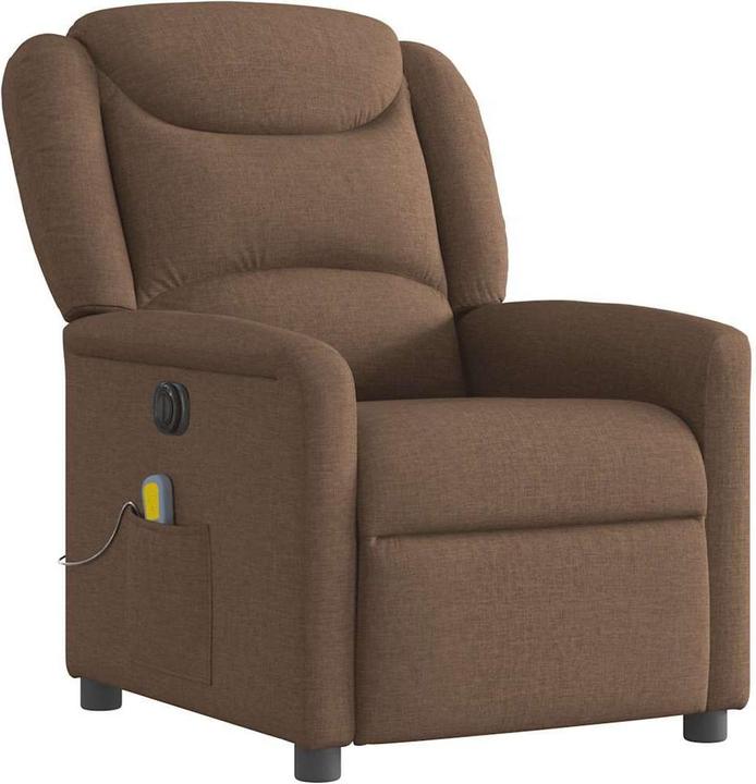 Immagine prodotto vidaXL Sedia da massaggio elettrica in tessuto marrone