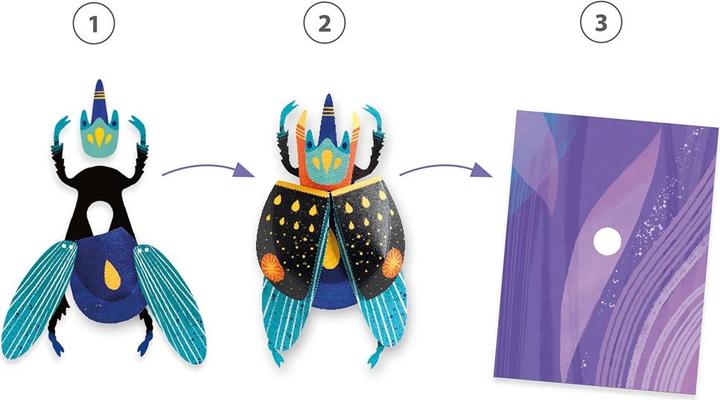 Actual product image Djeco 3D Bilder Papierkäfer
