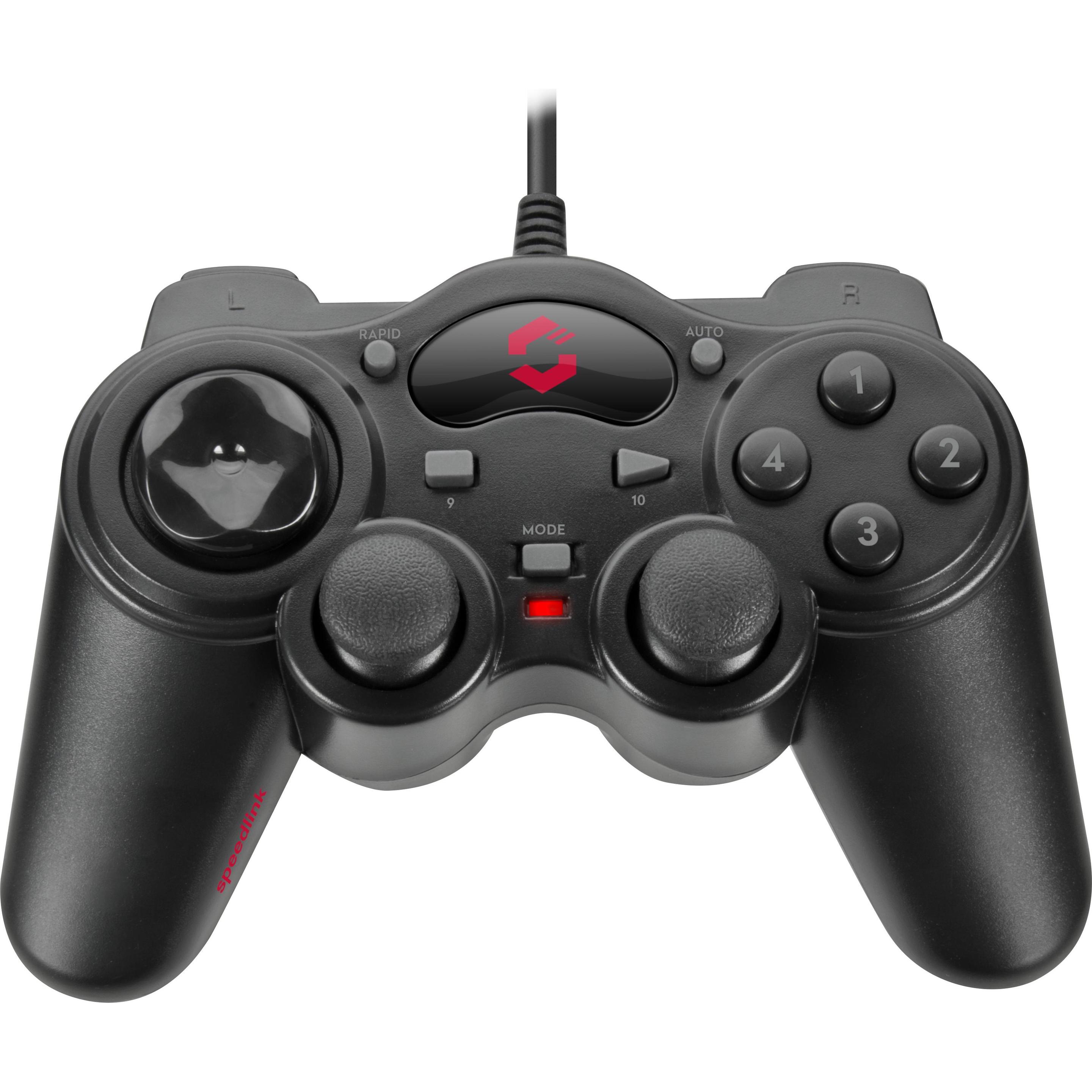 Speedlink Thunderstrike (PC), Gaming Controller, Schwarz