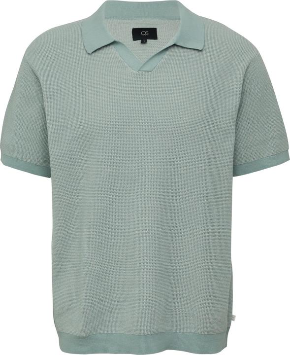 Actual product image S.Oliver Strickpullover Melierter Strick-Polo mit Strukturoptik (M)