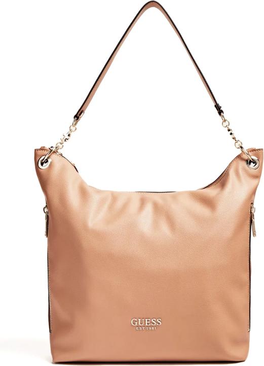Image du produit Guess G Chain, Polyurethane, Textile Handbag, Large Hobo, Beige (Polyuréthane, Textile)
