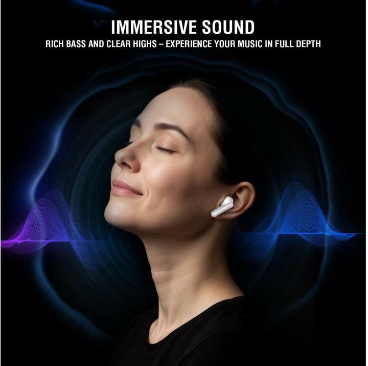 Actual product image 4smarts TWS Bluetooth Kopfhörer SkyBuds Pro ANC (ANC, 20 h, Wireless)