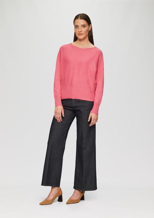 Produktbild s.Oliver Strickpullover Strickpullover mit Strukturmuster am Saum (48)