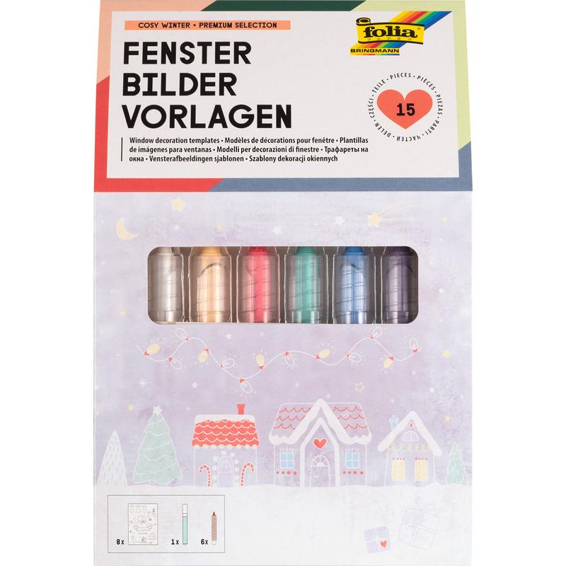 Folia Fensterbilder Vorlagen für die kalte Jahreszeit