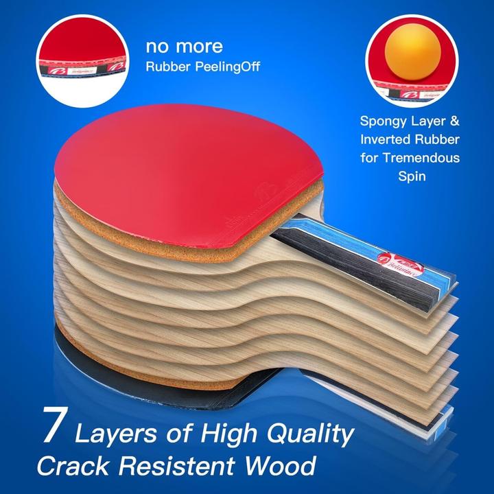 Image du produit Baozun 11-teiliges Tischtennisschläger-Set