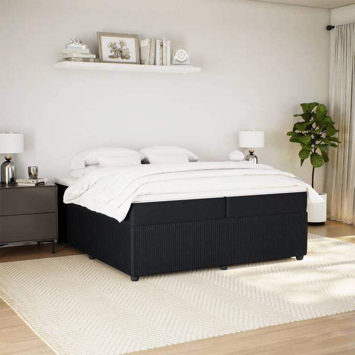 Produktbild vidaXL Bo x springbett mit Matratze 200 x 200 cm Samt (200 x 200 cm)
