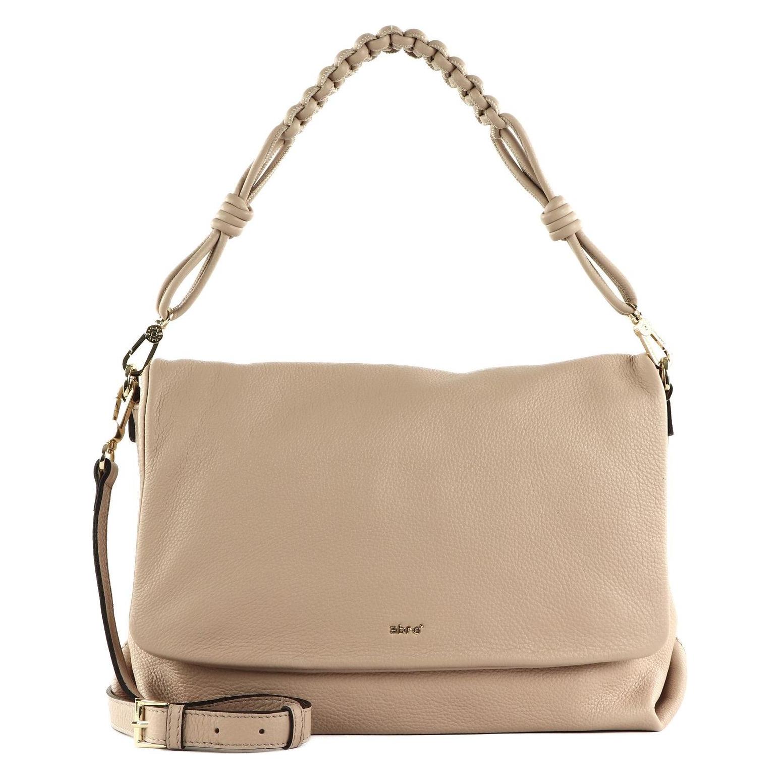 Abro, Damen, Handtasche, Leather Dalia Crossbody Poppy, Beige