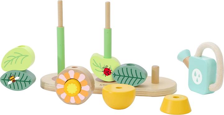 Immagine prodotto Classic World Puzzle di legno impilabile giardino fiorito, 11 pezzi.