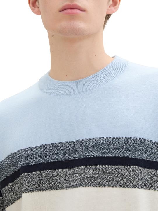 Produktbild Tom Tailor block stripes crewneck knit (L, M)