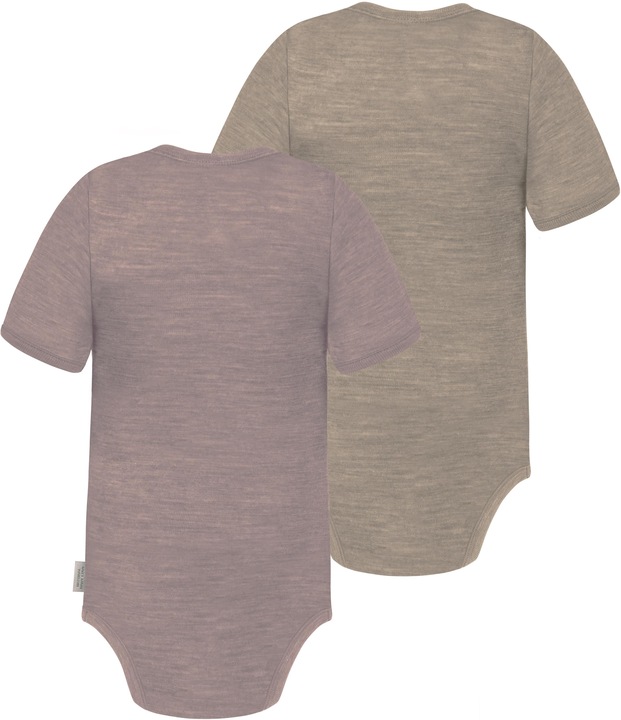 Produktbild Normani 2er Set Baby Merino Body Kurzarm „Tauranga" - 9293 (86)