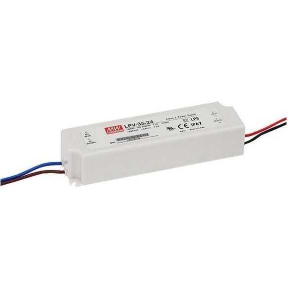 Thumbnail - MeanWell, Zubehör Beleuchtung, LPV-35-15 LED-Trafo Konstantspannung 36 W 0