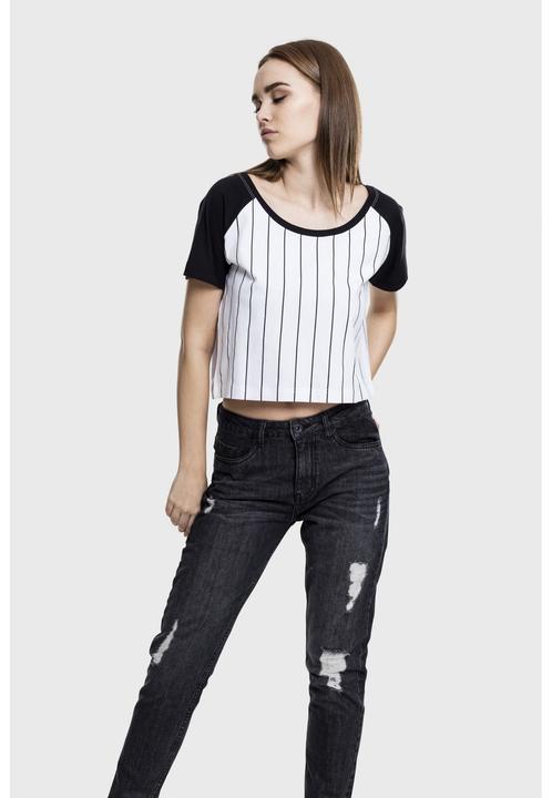 Produktbild Urban Classics Ladies Cropped Baseball Tee (S)