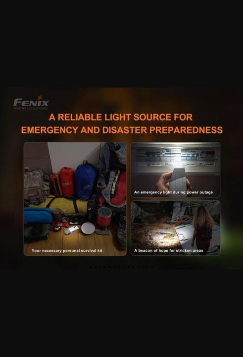 Actual product image Fenix E-STAR self-rechargeable torch (12.70 cm, 100 lm)
